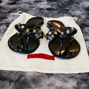 Valentino Garavani Rockstud PVC Thong Sandals